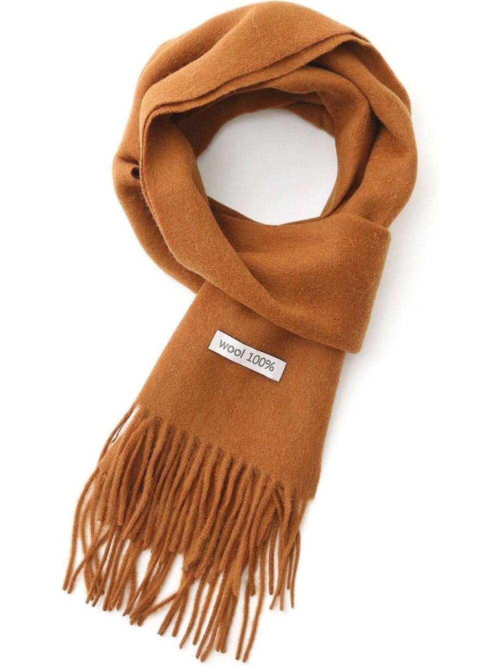 Cozy Unisex 100% Wool Winter Scarf - Soft, Warm Solid & Plaid Shawl, Gift Ready